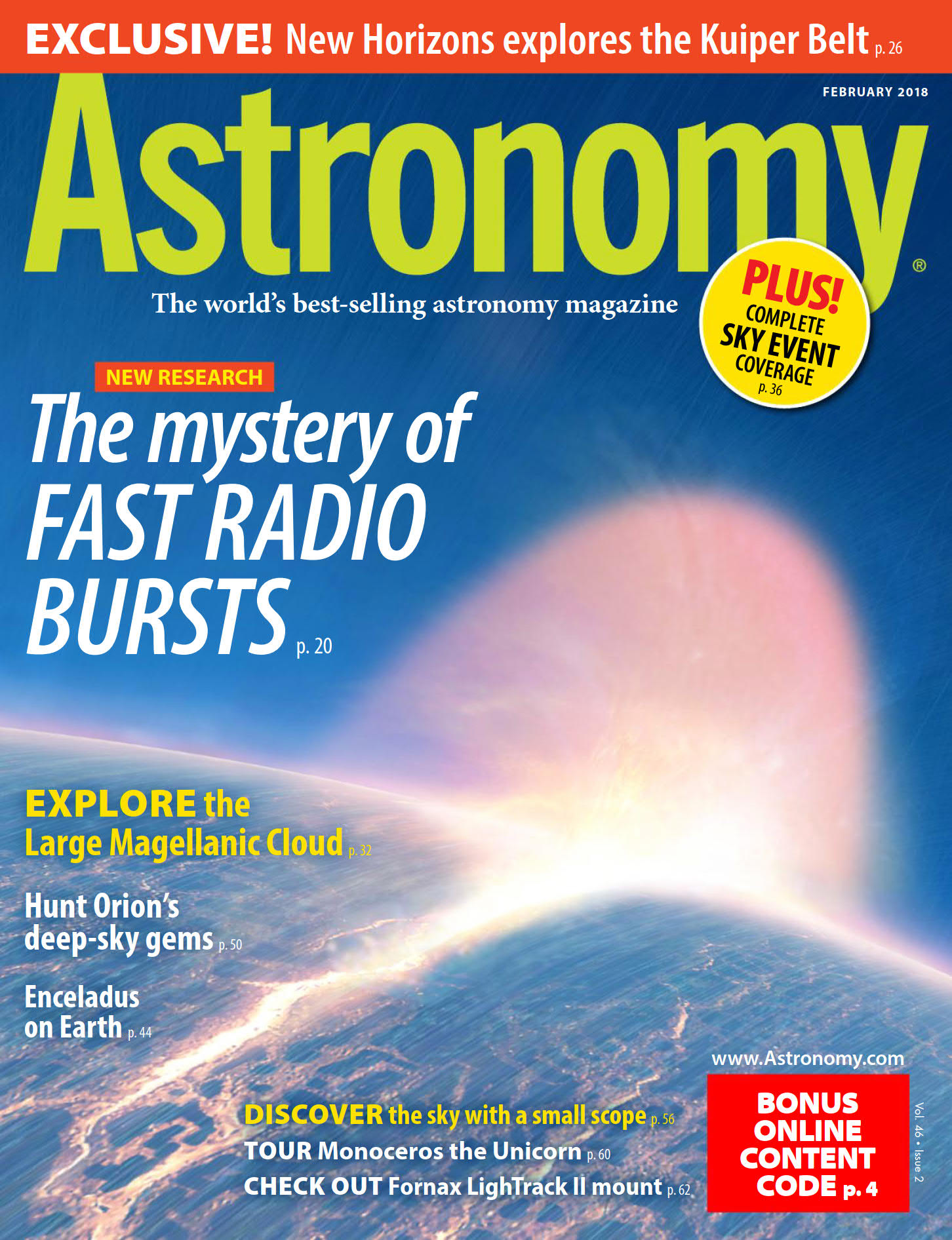 Astronomy 天文学杂志 FEBRUARY 2018
