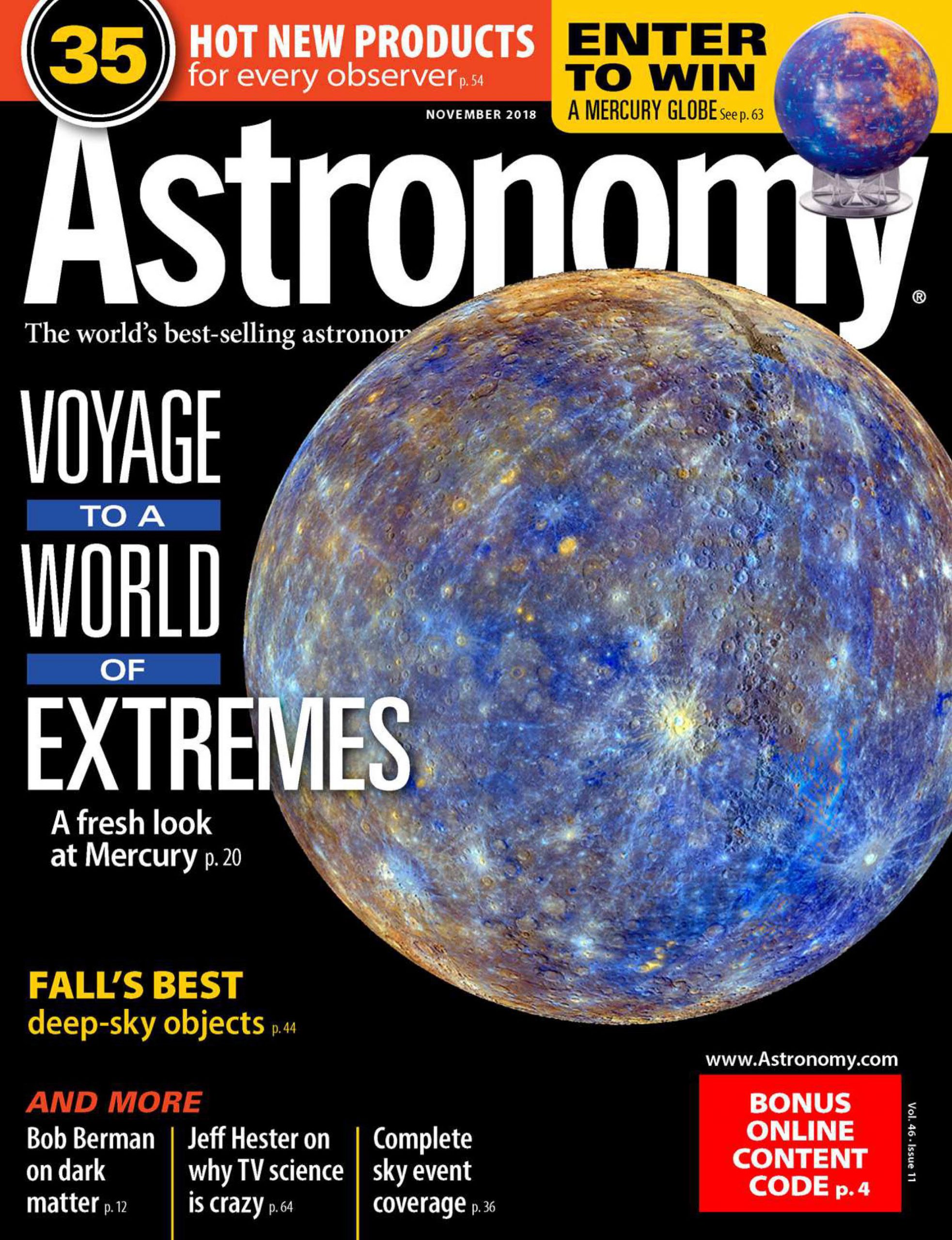 Astronomy 天文学杂志 NOVEMBER 2018
